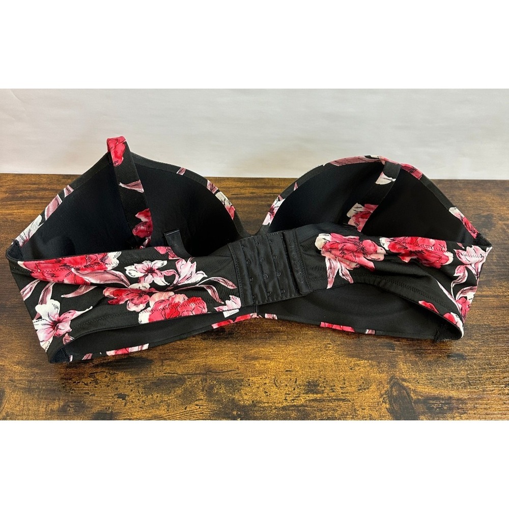 Cacique x Lane Bryant 42DD No-Wire T-Shirt Bra Floral Lightly Lined Wireless - Picture 11 of 12